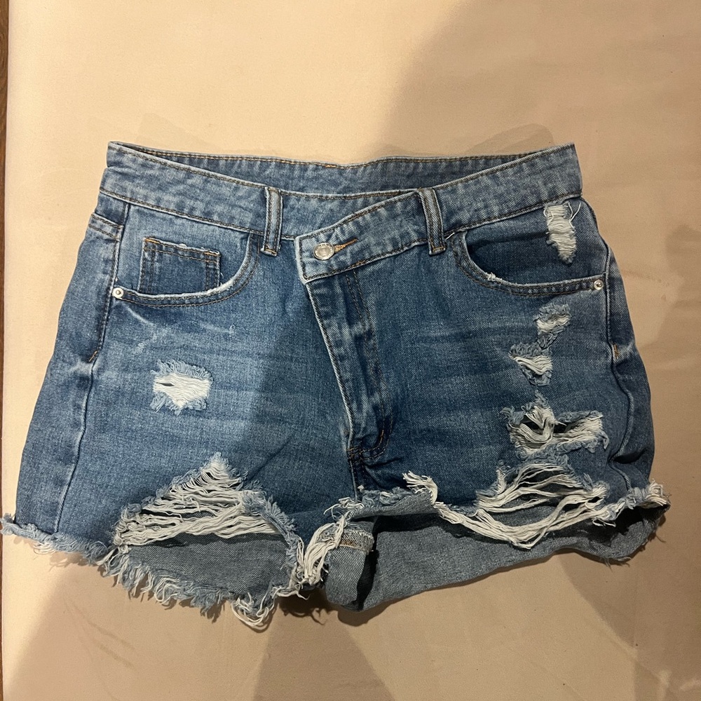 Distressed Denim Women's Shorts